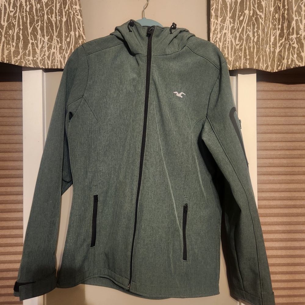 Men's Green Jacket by Hollister